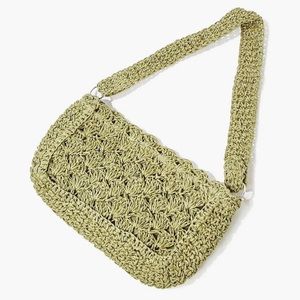 Straw baguette Bag